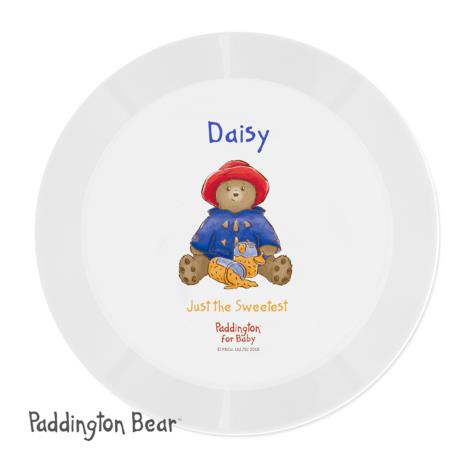 Personalised Paddington Bear For Baby Plastic Plate £10.99